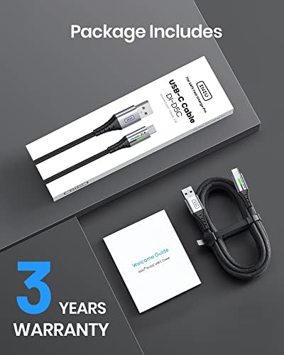 Кабел за зарядно устройство, USB C-Кабел за бързо зареждане INIU [2 м / 3,1 А] Type C-Кабел за трансфер на данни USB-C в Оплетке от С сплав, USB Кабел C за Зарядно за iPad, Samsung S22 S21 S20 Huawei