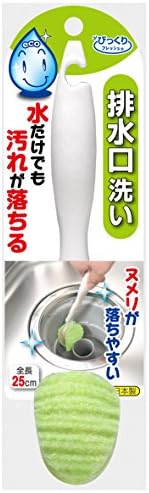Четка за почистване на сливных дупки plamen sapunarov Bikkuri Fresh BL-97, За миене на сливных дупки, Зелен, Произведено в Япония