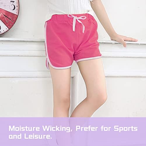 Спортни къси Панталони JOCMIC За момичета, 3 Опаковки Активни Шорти за Бягане, Спортни къси Панталони за Момчета, за Деца