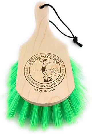 Четка за сърфиране с 8-инчов или 15-инчов дървена дръжка по поръчка със зелена или розова четка, каишка е включено в комплекта.