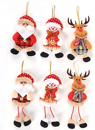 Коледна украса на Празнични Детски Малки подаръци Малката Кукла Висящи Украшения За Кукли на Декорация За Коледната Елха Бальзамическая Венец Батерия