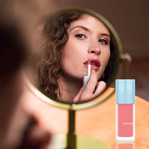 Outfmvch Натурална Червило Organic Сушилни Lip Gloss Колекция от 6 Цветни Миг Блесков За устни За жени И Момичета, Стабилен Цветен Гланц