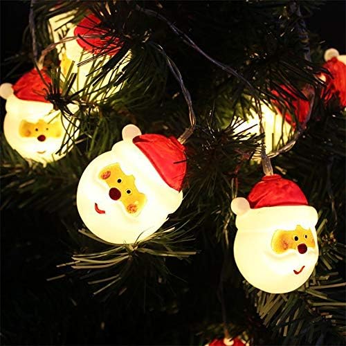 Yajun LED String Light Водонепроницаемое Коледа Коледна Украса Прекрасен Дядо Коледа, Захранван С Батерии Светеща Лампа