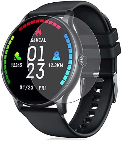 Защитно фолио за екран от закалено стъкло Puccy 3 бр., съвместим с smart часовника Zngzex Z12 PRO 1.28smart Watch smartwatch Protectors