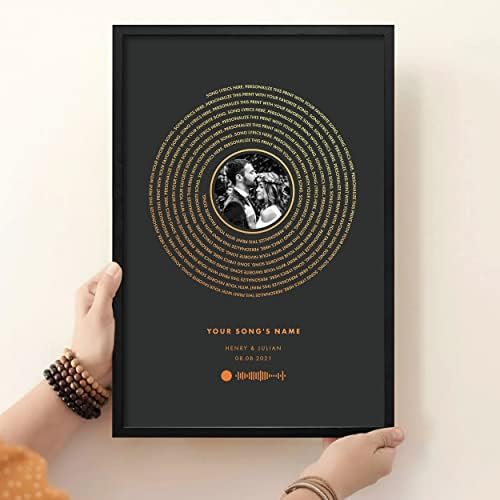 VICILO Потребителски Текстове на Песни Плакат Платно Стена Книги За Изкуството Отношение Сватбена Музика Vinyl Плоча Готини Подаръци