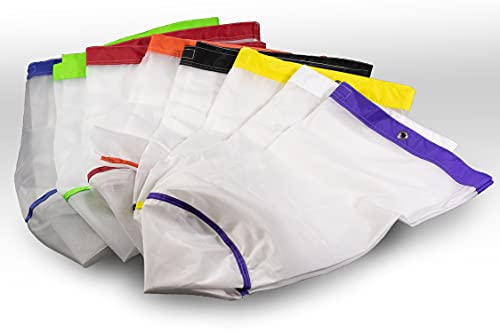 Boldtbags 5-галлонный Мрежест комплект от 8 торби – Тежкотоварни Набор за екстракция гашишной есенции с лед - се предлага с филтър за