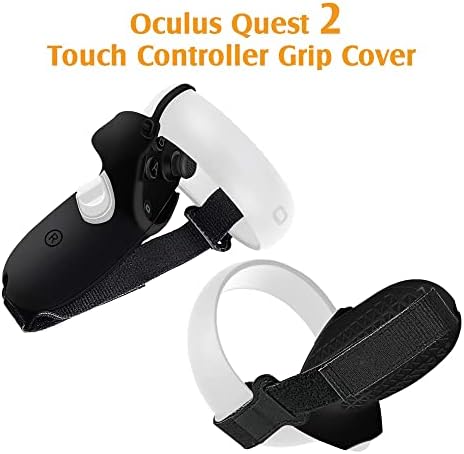 Калъф за сензорен контролер за Oculus Quest 2, Противоскользящий и който предпазва от падане Защитен ръкав, с каишка за ръка - axGear