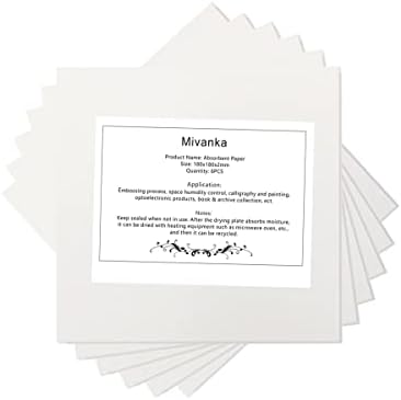 Промокательная хартия Миванка за цветето на пресата. Опаковка от 6 листа (7 * 7 инча)