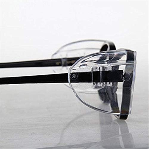 Странични щитове защитни очила Auony, 2 двойки Режийни прозрачни странични визии за точки за средни и големи размери