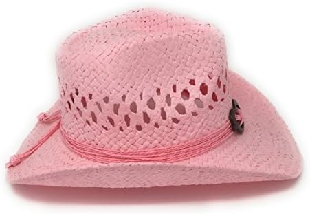 Модни Ковбойская шапка в стил Бохо с Кончо във формата на Сърце, Натурална слама Toyo, което Променя Формата на полета