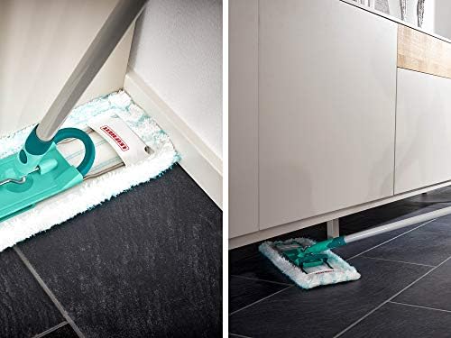 Въже Leifheit Profi За миене на пода Micro Duo със Стоманена дръжка, 42 см, Въже, 55048, 42 см, Тюркоаз