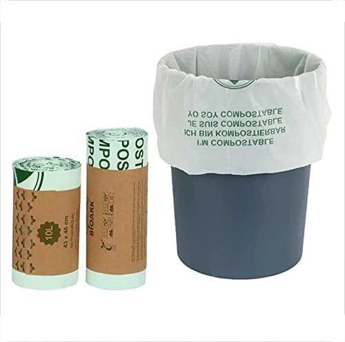 Чанта за боклук - Биоразградими Торби за боклук от Рециклирана пластмаса PLA за Кухнята, Банята, Офиса, кошчета за боклук