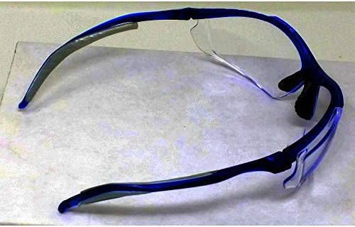Защитни очила Encon Wraparound Veratti 307, Прозрачни лещи, полупрозрачна синя дограма (1 опаковка)