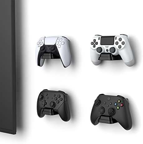 Конзола за монтиране на универсалната игрален контролер playvital за ps5 и слушалки, Стенни поставки за контролер от серията Xbox, Стенен държач за контролера на Nintendo Switch Pr