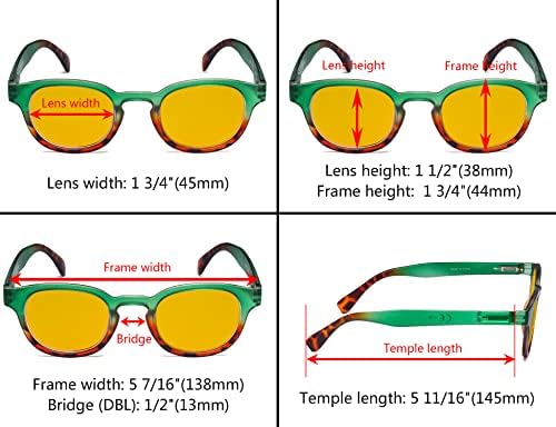 Eyekepper 4-Pack Дамски Компютърни Очила - Четци със Синьо Светофильтром за Жени, Очила за четене с Антирефлексно покритие,