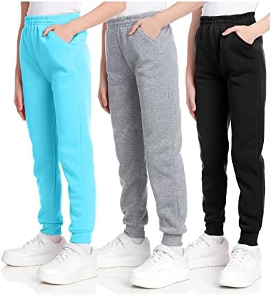 Спортни панталони за момичета с Кони Айлънд – 3 серии Активни флисовых панталони за джогинг с джобове - Спортни панталони за момичета (5-16 години)