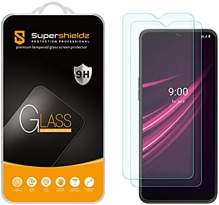 (2 опаковки) Supershieldz Предназначени за T-Mobile Revvl V + 5G / Revvl V Plus 5G Защитен слой от закалено стъкло, не се драска, без