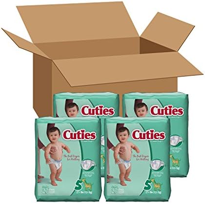Бебешки пелени Cuties, Размер 5, брой 27 броя (опаковка от 4 броя)