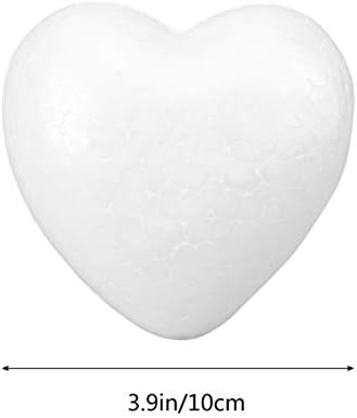 STOBOK Пълнители за Отглеждане Поролоновый Лист 3 бр Полистирен Сърца във формата На Сърце от стиропор Сърцето от стиропор за diy Сватбени