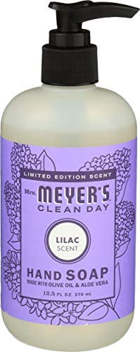 Течен сапун за ръце MRS. MEYER'S CLEAN DAY Lilac 12,5 течни унции (опаковка от 2 броя)