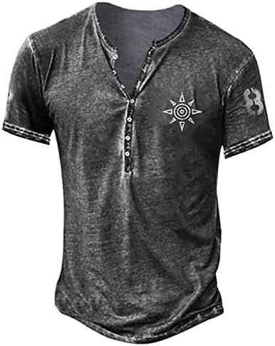 Мъжки Ризи, Мъжка Мода Тениска С Къс Ръкав и Бродерии, Блузи С Къс Ръкав и Принтом, Мъжки t-shirt