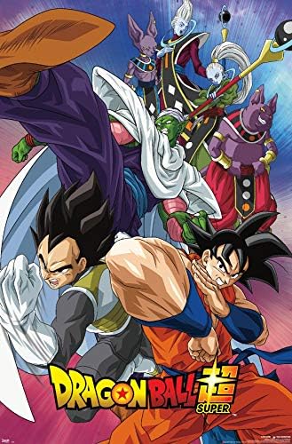 Trends International Dragon Ball: Стенен плакат за супер - група, 22,375 x 34, Версия без рамка