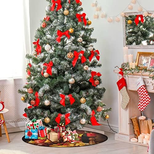 Подложка за елхи от полиестер Kigai, можете да използвате за декорация на дома за Коледно парти, създайте забавление за вашето