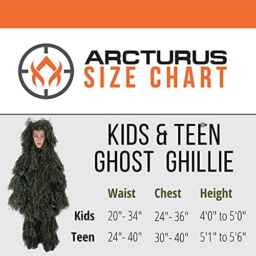 Маскировочные костюми Arcturus Kids | Армейски Костюм Снайперист на Хелоуин, за Лов и Еърсофт пистолети за деца и юноши | Стегнат