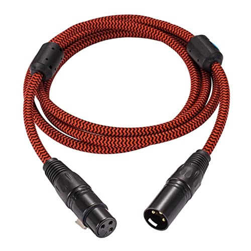 Балансиран удлинительный кабел XLR, Съвместим с усилвател, високоговорител, микрофон, Обикновен 3-пинов аудиокабелем XLR между мъже и жени, 1 m, 2 M, 3 M, 5 М, 8 М (Цвят: син, че?