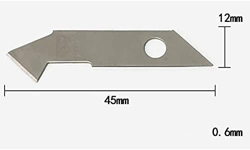 XHBTS 11 Бр. Акрилни Нож и Набор от сменяеми остриета с мини-предавателна кутия, 1 бр. Тънка Линия от неръждаема стомана, 8 см