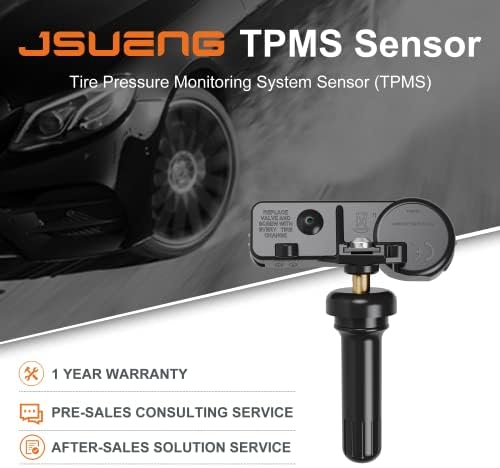Сензор Jsueng ГУМИТЕ, 4-Комплектен Сензор, Система за Контрол на налягането в гумите, за да замени Dodge Ram Jeep Wrangler Chrysler56029398AB
