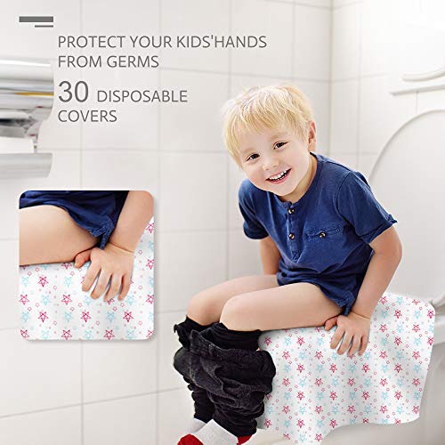 Калъф за седалката на тоалетната чиния за Еднократна употреба XL, 30 опаковки, е Много Голям, Пълен с Калъф В индивидуална