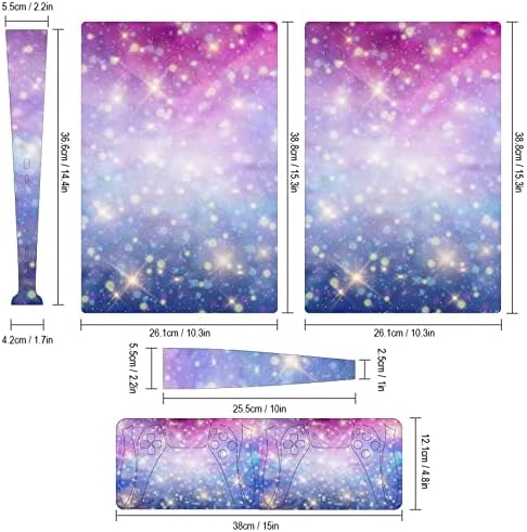 Fantasy Galaxy Пълен Защитен калъф за кожата Дизайн Амбалажна Стикер Стикер е Съвместима с конзолата PS5 Digital Edition и контролер