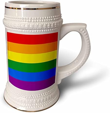 Дъгата флаг 3dRose Pride - чаша за стейна на 22 унция (stn-362890-1)