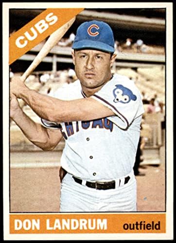 1966 Topps 43 xBTN Дон Ландрам Чикаго Къбс (Бейзболна картичка) (Без копчета за панталони), БИВШ+ Къбс