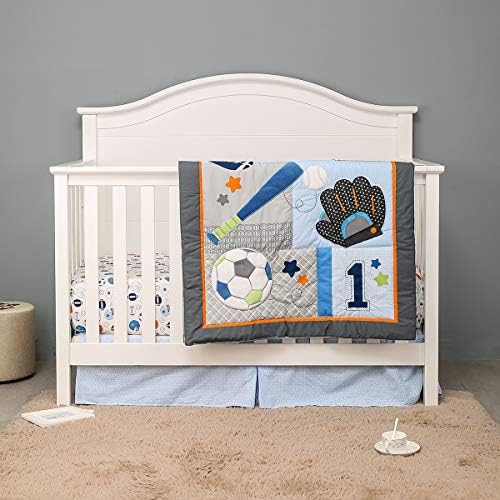 Комплект Постелки за бебешко креватче Синьо от 3 теми