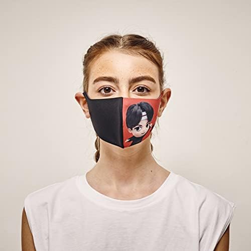 LOOKA TinyTAN вдъхновен от Модната Защитна Маска за лице BTS с логото на MIC Drop Fashion Mask