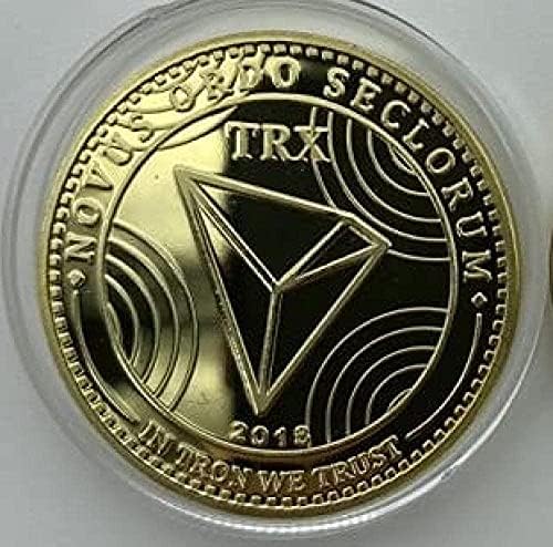 в какво вярваме | Виртуална валута Cryptocurrency |Позлатен Художествена монета Challenge| Подарък са подбрани монета Bitcoin