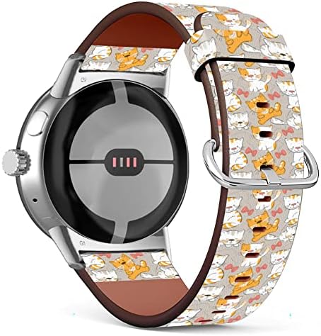 WINCHIHAN е Съвместим с кожени джапанки Google Pixel Watch, Взаимозаменяеми каишка / брой A20005