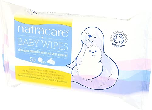 Бебешки кърпички Natracare от органичен памук 50 карата (6 опаковки)