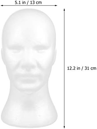 VALICLUD Художествен Манекен Главата Шапка, Перука Дисплей Сляпо е Бяло Лицето на Главата на Манекена Пенопластовая Модел на Осъществяване