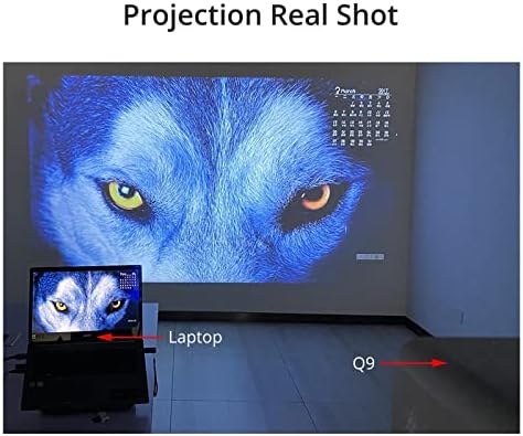 Led видео проектор за домашно кино 1080P Full HD 7000 Лумена (Android 9,0 WiFi Bluetooth по избор) LCD филм (Цвят: група В9)