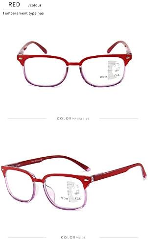 LBAYOHO Прогресивно Многофокусные Очила за четене За Жени И Мъже, Блокер Синя Светлина четящи устройства с прозрачни лещи,