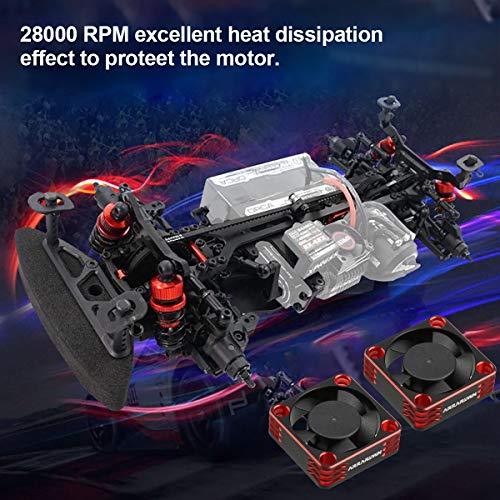 2 опаковки RC Автомобилен Мотор на Вентилатора за Охлаждане на Радиатора 28000 об./мин. Бесщеточный ESC Охлаждащ Вентилатор