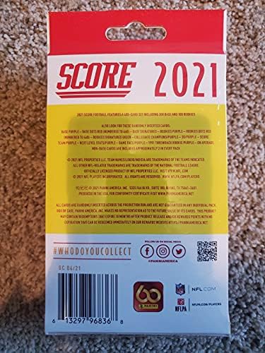 Кутия ЗА футболни ЗАКАЧАЛКИ Панини Score NFL 2021 (60 картички / кутия)