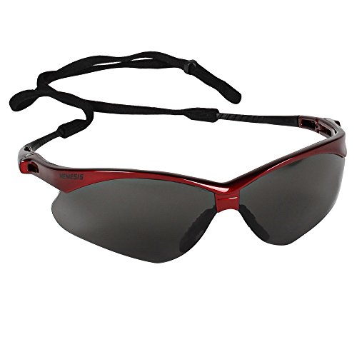 Защитни очила KleenGuard V30 Nemesis (22611), Дымчатые фарове за лещи, Червен дограма, 12 двойки / калъф