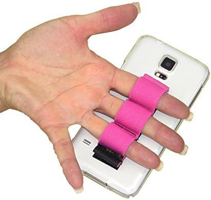 Писалка за мобилен телефон с 3 вериги за мързеливите ръце - подходящ за повечето - розова