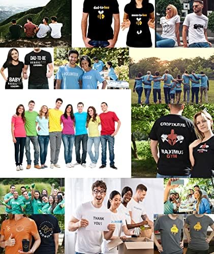 Тениски KAMKOO по поръчка За Мъже /Жени Създайте своя собствена Тениска, Добавете Своето изображение, Снимка / Текст, Тениски с принтом Отпред / Отзад