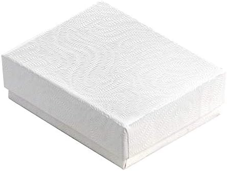 888 Дисплей - Опаковка от 100 Кутии с размери 3 x 2 1/8x 1H, Украсени с бяла спирала черупки, натрошени черупки от яйца, Пълни с