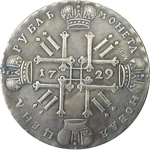 1729 Петър II Русия Монети Копие на Копие на Декорации за Събиране на Подаръци